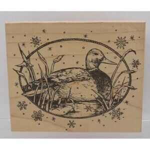 Duck on Pond Stamp ©1999 Northwoods Rubber Stamp Inc.